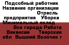 Подсобный работник › Название организации ­ Fusion Service › Отрасль предприятия ­ Уборка › Минимальный оклад ­ 17 600 - Все города Работа » Вакансии   . Тверская обл.,Вышний Волочек г.